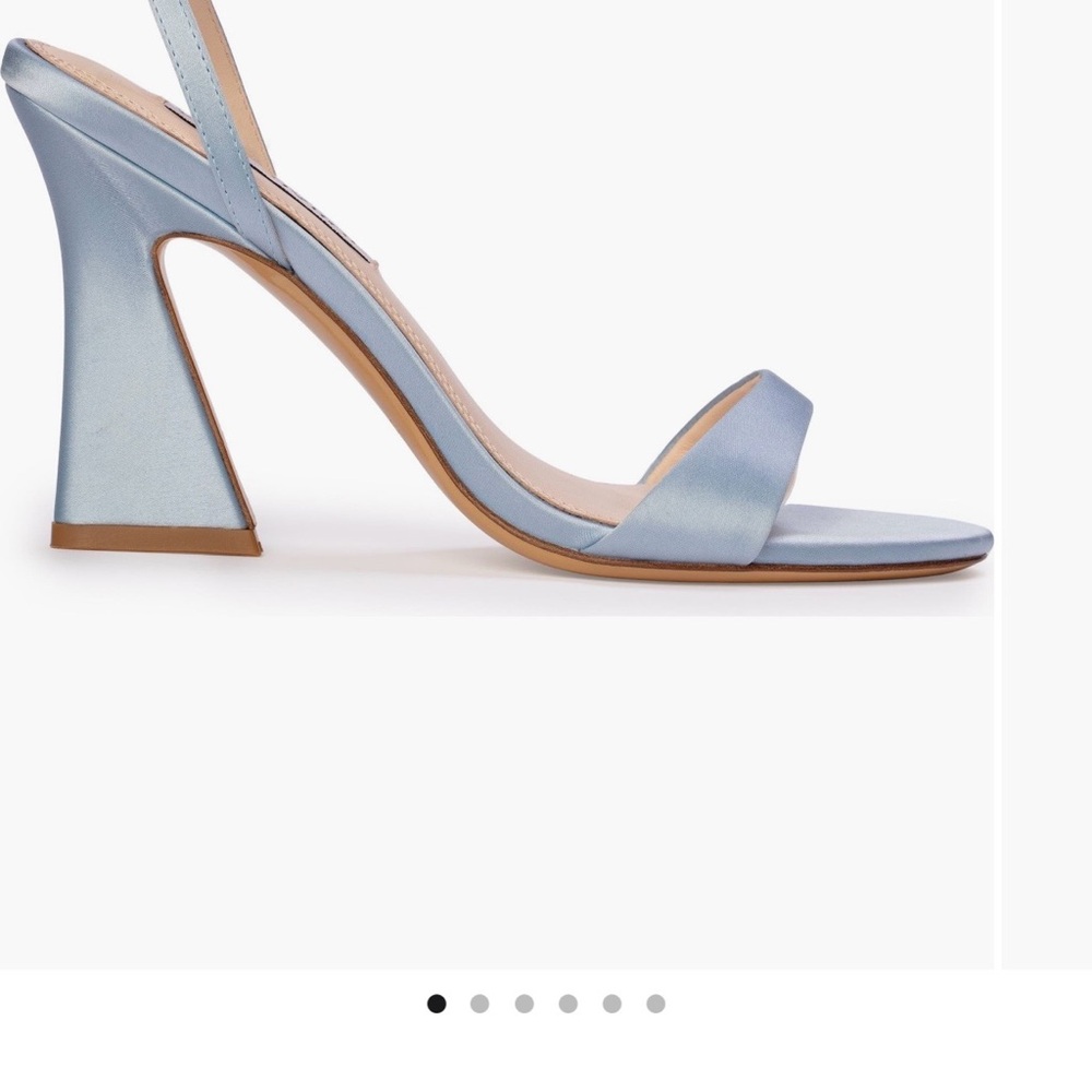 Anne Barge size 37 like new - worn once - Light Blue Ankle Strap Heels - Picture 2 of 10